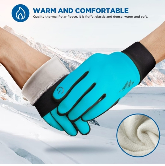 SIMARI Winter Gloves Liner Thermal Warm Touch Screen Blue (EUC) - Picture 2 of 15